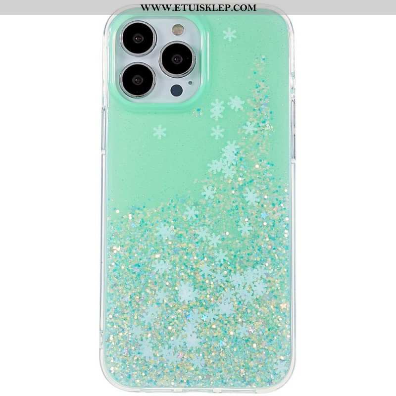 Etui do iPhone 14 Pro Cekiny Płatki